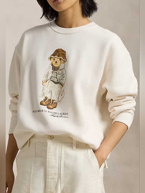Polo Ralph Lauren Tops - Polo Ralph Lsuren Pullover. Bear Print Front Sweatshirt